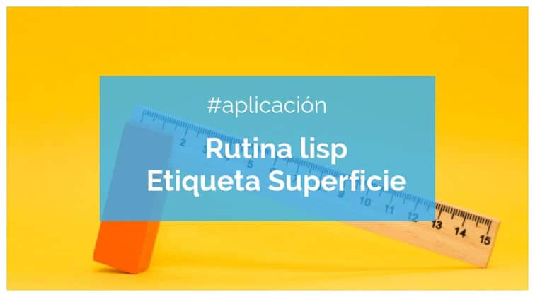 Aplicación lisp para etiquetar superficies